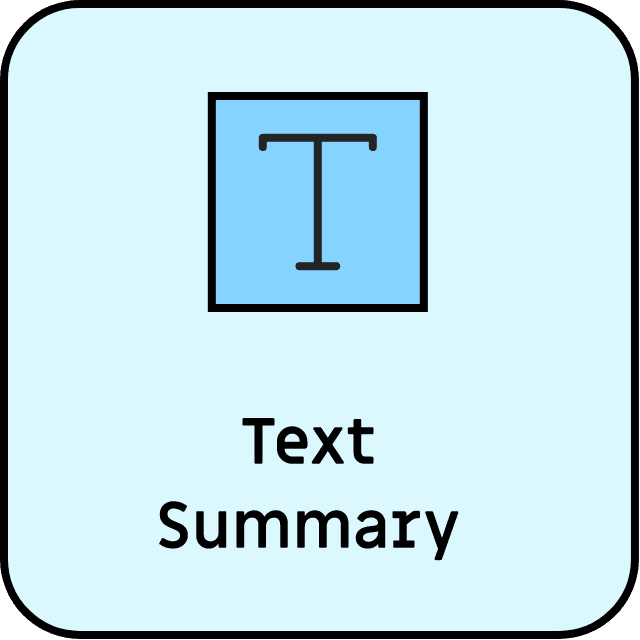 content types text summary